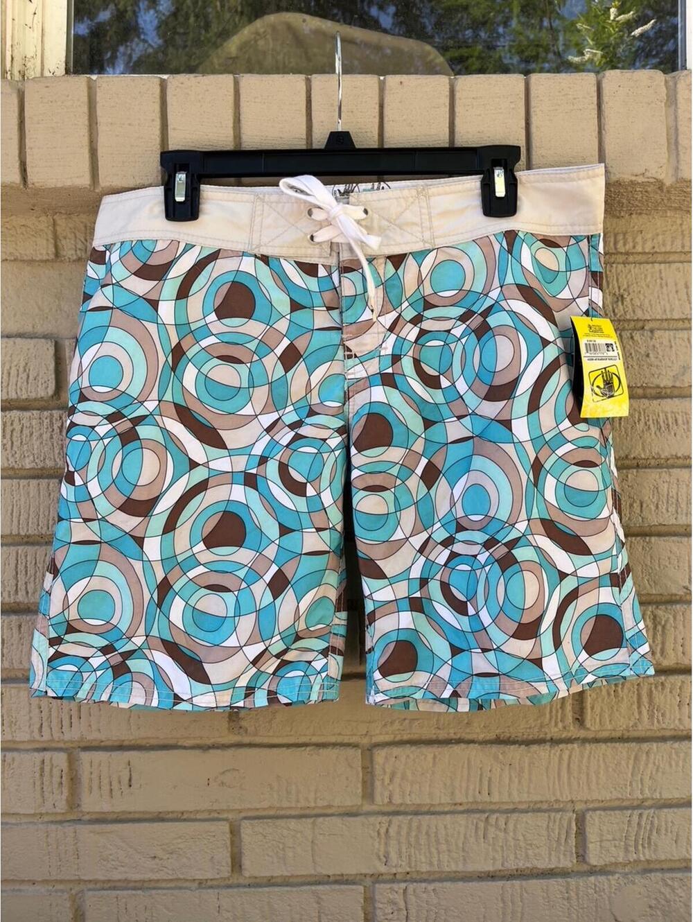 NWT Body Glove Modern Art Boardshort Tropics Women's 9 Medium M Vacation Resort